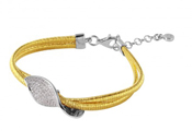 wholesale silver gold platedmicro pave italian bracelet