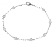 wholesale silver micro pave cz bracelet