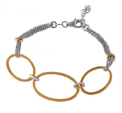 wholesale silver gold plated multi strand italian bracelet