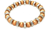 wholesale silver gold plated stretchable bead italian bracelet