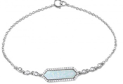 wholesale silver opal bracelet