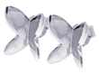 wholesale silver butterfly stud earrings