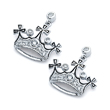 wholesale sterling silver crown cz stud earrings