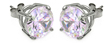 wholesale silver cz round basket set stud earrings