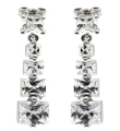 wholesale sterling silver four graduated princess earrings