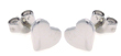 wholesale silver heart stud earrings