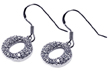 wholesale sterling silver round oval cz hook earrings