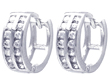 wholesale sterling silver cz hoop earrings