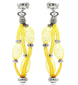 sterling silver gold plated mesh italian stud earrings