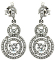 wholesale sterling silver micro pave graduated cricle cz stud earrings