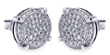 wholesale sterling silver micro pave circle cz stud earrings