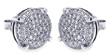 wholesale sterling silver micro pave circle cz stud earrings