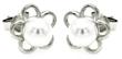 wholesale silver pearl stud earrings