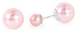 wholesale silver pink pearl stud earrings