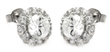 wholesale silver cz stud earrings