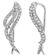 wholesale silver wings earrings