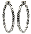 wholesale sterling silver italian weave hoop earrings