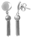 wholesale silver bead with multi strands earrings