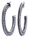 wholesale silver braded stud earrings