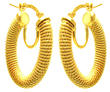 sterling silver gold plated hoop earrings