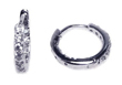 wholesale sterling silver cz hoop earrings