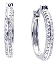 wholesale sterling silver micro pave cz hoop earrings