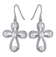 wholesale silver abl cz basket set stud earrings