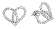 sterling silver heart earrings