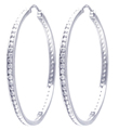 wholesale sterling silver cz hoop earrings