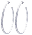 wholesale sterling silver cz hoop earrings