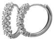 wholesale silver cz hoop earrings