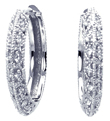 wholesale sterling silver micro pave cz hoop earrings