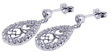 wholesale sterling silver micro pave filigree cz stud earrings