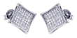 wholesale sterling silver micro pave princess earrings