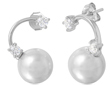 wholesale silver pearl earrings