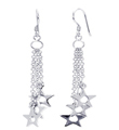 wholesale sterling silver star hook earrings