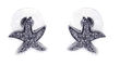 wholesale sterling silver starfish cz stud earrings