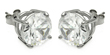 wholesale silver cz stud earrings