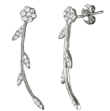 wholesale silver cz climbing earrings