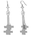 wholesale sterling silver two cross wire hook earrings