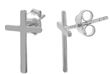 wholesale silver cross stud earrings