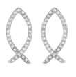 wholesale silver fish earrings