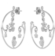 wholesale silver figure round hook earrings