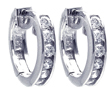 wholesale sterling silver cz hoop earrings