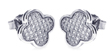 wholesale sterling silver micro pave clove cz stud earrings