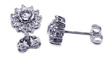 wholesale sterling silver micro pave sun cz stud post earrings