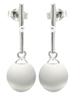 wholesale silver pearl stud earrings