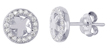 wholesale silver dolpin cz earrings