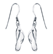 wholesale silver flip flop hook earrings