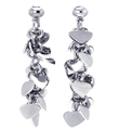 wholesale sterling silver multiple solid heart stud earrings